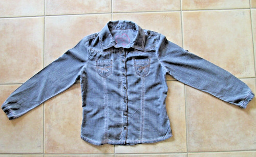 Hemdbluse jeansoptik - in,