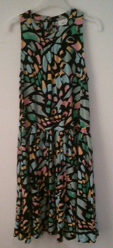 Schwarz bunt gemustertes - schwarz/bunt, kleid